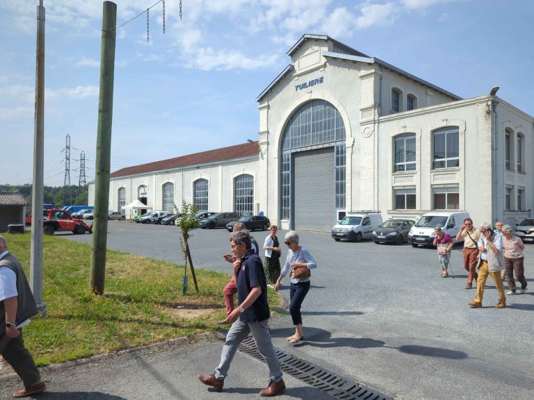 Le Conseil d’Administration de L’amicale des Anciens de Claveille en visite sur le Barrage de Tuilières
